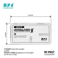RF-PM17 Gabarit de positionnement de précision universel 2-en-1 pour l'alignement et la lamination d'écrans, pour la réparation des séries iPhone 12-17