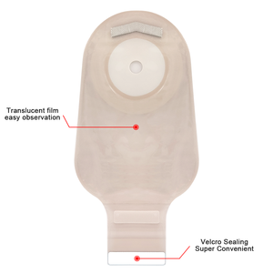 Sigara dokuma tek parça 15mm-65mm kesme-fit Ostomy çanta <span class=keywords><strong>Ileostomy</strong></span> Stoma bakım için kelepçe kapatma ile Drainable torbalar - Product Image 6
