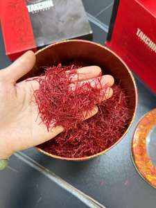 Safran Rouge Pur de Qualité Supérieure Grade 3A Super Negin pour Thé, <span class=keywords><strong>Paella</strong></span>, Riz et Desserts (1 Gramme) - Product Image 5