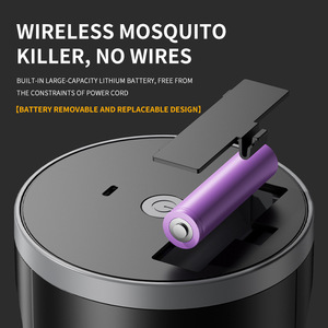 Nouvelle <span class=keywords><strong>lampe</strong></span> <span class=keywords><strong>anti</strong></span>-moustiques électrique portable à piles avec fonction veilleuse pour le camping en extérieur saison automne - Product Image 4