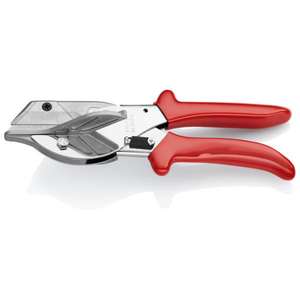 KNIPEX - 94 35 215 EAN <b>Mitre</b> <b>Shears</b> for plastic and rubber sections chrome plated - EAN 4003773046974 CUTTING SNIPS - Product Image 1
