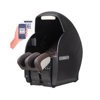 Chaise de massage commerciale avec machine à cartes de crédit Système de paiement marron sans massage des jambes