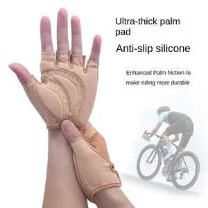 Sıkı Seçim Süet Unisex Spor Yaz Yarım Parmak Eldivenleri Bisiklet Spor Salonu Kaymaz Aşınmaya dayanıklı Darbeye Dayanıklı Çabuk kuruyan - Product Image 3