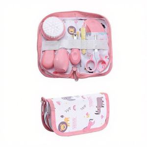 Child Grooming <b>Brush</b> & Nail Care Kit 0-12 Months Manual Print Design BPA & Latex Free Silicone Baby Hair & Nail Care Gift - Product Image 1