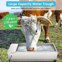 7.5L grande capacité distributeur d'eau automatique 304 acier inoxydable auto-remplissage bols pour chiens chevaux vaches chèvres nouveau