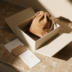 Petit sac cadeau en velours imprimé avec logo personnalisé, sac de rangement pour parfum, rouge à lèvres, cosmétiques, sac à cordon en velours - Product Image 1
