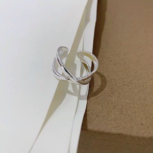 S925 Sterling <b>Silver</b> Women's <b>Ring</b> <b>Cross</b> Design Geometric Shape Everyday Wear Jewelry - Product Image 3