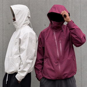 Veste coupe-vent légère en polyester pour <span class=keywords><strong>homme</strong></span>, fermeture éclair personnalisée, veste de randonnée solide, imperméable, de haute qualité - Product Image 1