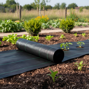 <span class=keywords><strong>Film</strong></span> <span class=keywords><strong>de</strong></span> paillage plastique 4x100FT sur mesure pour jardin, tapis anti-mauvaises herbes, toile paysagère, barrière anti-herbe, fabricant - Product Image 5