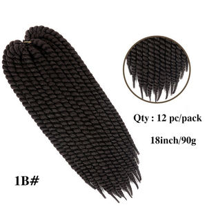 Grosir rambut kepang 18 inci <span class=keywords><strong>Havana</strong></span> dan <span class=keywords><strong>Mambo</strong></span> rambut kepang putar Crochet - Product Image 6