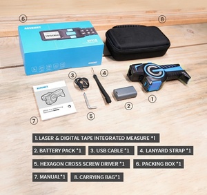Chức năng dtx10 3-in-1 điện tử thông minh laser kỹ thuật số Bluetooth đo băng Laser Băng đo kỹ thuật số 100m - Product Image 6