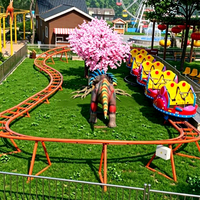 Manège familial en acier pour intérieur et extérieur, type montagnes russes, pour fêtes foraines, carnavals et parcs d'attractions, adapté aux centres commerciaux