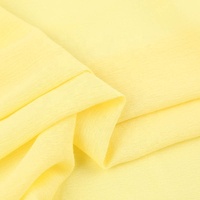 Tissu pour robe femme en crêpe de viscose 100% rayonne, crêpe de rayonne 100% yoryu, tissu froissé uni teint pour chemisiers