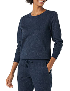 JAC22 DZ54182 Collection Printemps-Été – Sweat-shirt polaire ample à manches courtes pour femme, anti-boulochage, avec logo imprimé sur le devant - Product Image 1