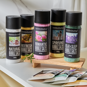 Sales de Baño Efervescentes SPAUNO con Aroma a Jazmín y Rosa, Exfoliantes, Relajantes, Suavizantes para la Piel, Hechas en Corea, Bajo MOQ, Suministro Bubble Monkey - Product Image 3