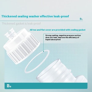 1L/2L lưu trữ chất lỏng hút chân không chai với <span class=keywords><strong>TEE</strong></span> Bìa tiêu cực bơm áp lực cho sinh học và phòng thí nghiệm cung cấp lưu trữ - Product Image 2