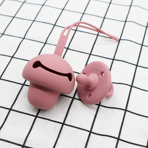 Melikey infant pacifier clips case box toddler pacifier holder container baby silicone pacifier case