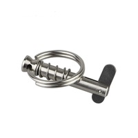 Goupille de sécurité en acier inoxydable 316, 6x40mm, à ressort, à dégagement rapide, pour bateaux, yachts et matériel marin