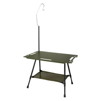 Mesa Plegable Portátil de Aluminio para Exteriores, 60x40cm, Altura Ajustable, Ligera (4kg), Capacidad de 50kg, Ideal para Picnic, Viajes y Senderismo