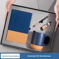 Ensemble de tasse et carnet créatif A5 transfrontalier, souvenir d'entreprise, événement d'entreprise, personnalisable avec impression de logo