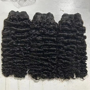 Vente en gros pas cher brut SDD Pixie Curly Burnese Curly 100% faisceaux <span class=keywords><strong>de</strong></span> <span class=keywords><strong>cheveux</strong></span> humains tressés pour les femmes noires tressage faisceaux <span class=keywords><strong>de</strong></span> Pixie - Product Image 5
