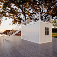 Maisons préfabriquées modernes de luxe en conteneurs, 1 à 4 chambres, étanches, résistantes au vent, portables, pour usage scolaire extérieur, attachables