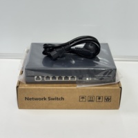 Switch réseau L3 géré 5 ports 10G RJ45 avec 1 port SFP+ Uplink 10G, capacité 256 Gbit/s, switch réseau complet 10 Gbit/s pour WiFi 7 et NAS Studio