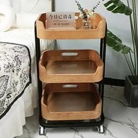 Chariot de rangement roulant moderne pour salon, écologique, durable, portable, pour la beauté, le spa, la coiffure, le tatouage, les cosmétiques, l'extérieur et la cuisine