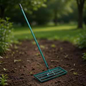 Rastrillo Nivelador de Césped, Cabeza de Acero de 30x10, Mango de 78 Pulgadas, Nivelador de Jardín Resistente, Herramienta de Jardinería - Product Image 2