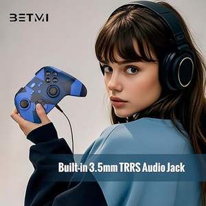 Adaptateur sans fil BT BETMI pour une seule manette / Joysticks à effet Hall / Prise audio TRRS / Turbo / Marco / Double vibration - Moule exclusif - Product Image 6
