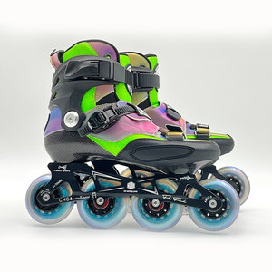 Logo couleur de production personnalisé en usine patins à roulettes en fibre de carbone pour enfants Freestyle Slalom patins à roues alignées professionnels - Product Image 3