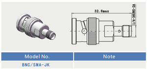 50Ohm Latón <span class=keywords><strong>BNC</strong></span> Macho a SMA Hembra Adaptador Conectores coaxiales RF rectos - Product Image 3