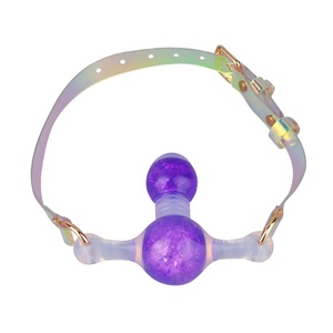 FAAK Silicone <b>Dildo</b> Reversible Mouth Gag,BDSM Penis Gags Ball Deep Throat,Bondage Restraints,Sex Toys for Couples Game Wholesale - Product Image 4