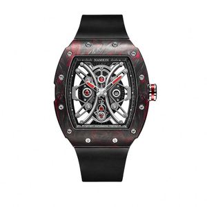 Montre mécanique pour homme personnalisée en acier inoxydable, style simple, résistante à l'eau, bracelet de 20 mm, affichage à aiguilles - Product Image 1