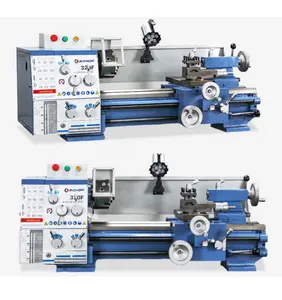 Mesin bubut kepala gigi 320F, mesin bubut Torno untuk logam Manual mesin Horizontal logam