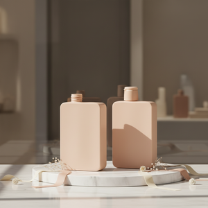 Nueva Llegada: Botella de Plástico PET PP con Bomba para Loción, 200ml 300ml, Pared Gruesa, Cuerpo Cuadrado Transparente/Ámbar para Champú y Sérum para el Cuidado de la Piel - Product Image 1