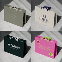 Sacs en papier imprimés de magasin de marque chaussures personnalisées avec votre propre logo sacs en papier à provisions en carton sacs cadeaux pour petites entreprises