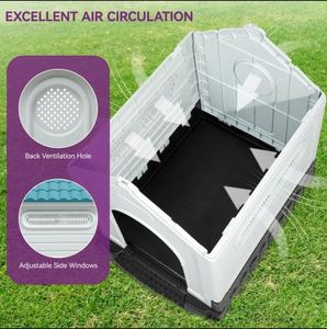 บ้านสุนัขสำหรับสุนัขขนาดใหญ่ ยี่ห้อ Manufacturer Pet Skylight บ้านสุนัขในร่มสุดหรู และบ้านสุนัขกลางแจ้ง - Product Image 5