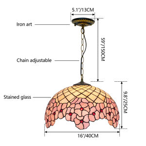 Lámpara Colgante de Flores de Cerezo, Araña de <span class=keywords><strong>Techo</strong></span> Moderna, Lámpara de Araña Grande para Comedor, Sala de Estar, Lámpara Colgante de Vidrio - Product Image 3