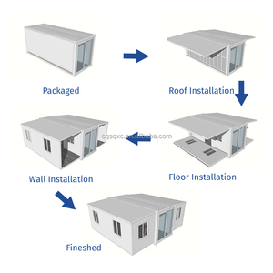 Casa Container Prefabbricata a Due Piani 20ft 40ft, Design Pieghevole Espandibile, Impermeabile, Resistente ai Terremoti, Ignifuga e Traspirante - Product Image 6