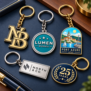 Porte-clés en métal personnalisé de qualité supérieure, logo personnalisé, souvenir, porte-clés, cadeau d'entreprise, OEM ODM - Product Image 1