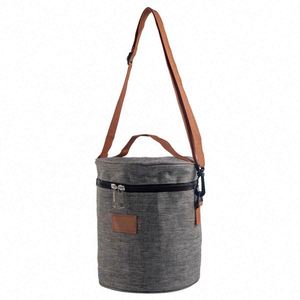 Lightweight Portable Round Insulated Picnic Waterproof Outdoor Lunch Cooler Bag - Product Image 6