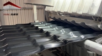 Tuile de toiture en résine synthétique PVC ASA de classe A+ de 3 mm d'épaisseur, couleur noir-gris, largeur effective de 1050 mm, 960 mm pour atelier et abri de voiture