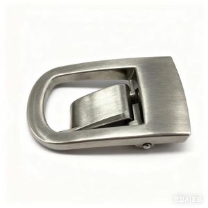Fibbie automatiche stile Business <span class=keywords><strong>uomo</strong></span> Cintura Laser Logo senza cinturino fibbia in lega - Product Image 3