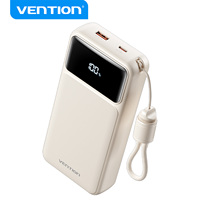 Banques d'alimentation haute capacité Vention 20000 mAh, charge rapide, distributeur de batteries externes, certification CE