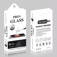 Emballage de protection d'écran en verre trempé Emballage de film de protection de téléphone portable Boîte d'enveloppe en verre de téléphone portable neutre Carte de bétail