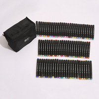 Ensemble de marqueurs de dessin d'art fin, double pointe, à base d'alcool huileux, stylos d'aquarelle, stylos de dessin pour étudiants, enfants, anime