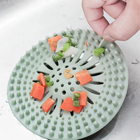 Filtre à cheveux évier Anti-blocage crépine baignoire douche sol bouchon de vidange Silicone cuisine déodorant Plug salle de bain accessoires