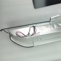 Convient pour les Alphard série 20, conduite à droite, bande de seuil LED en aluminium sculpté, modification et mise à niveau de la pédale de bienvenue
