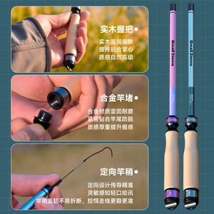 JUOIWANG Stream Rod 2M Ultralight Medium Fast Action For Freshwater Fish Fishing - Product Image 3